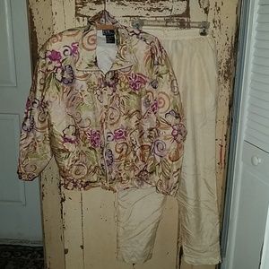 Women's EVR vintage silk warm up suit S/P